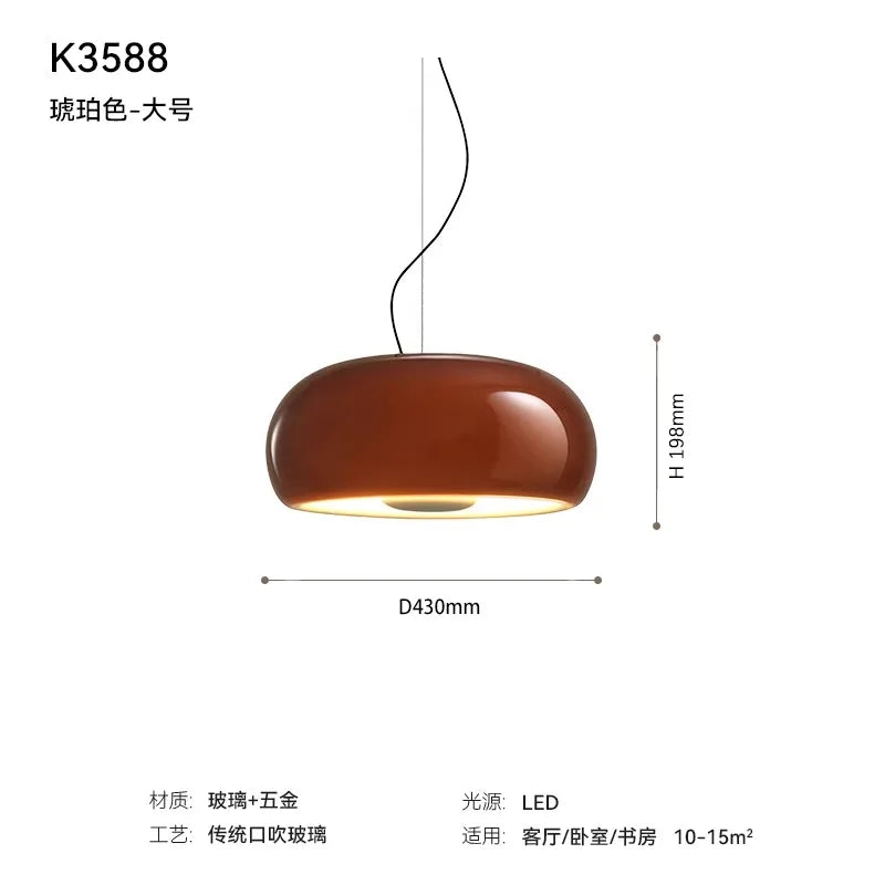 Suspension Valéria Halo — Verre LED