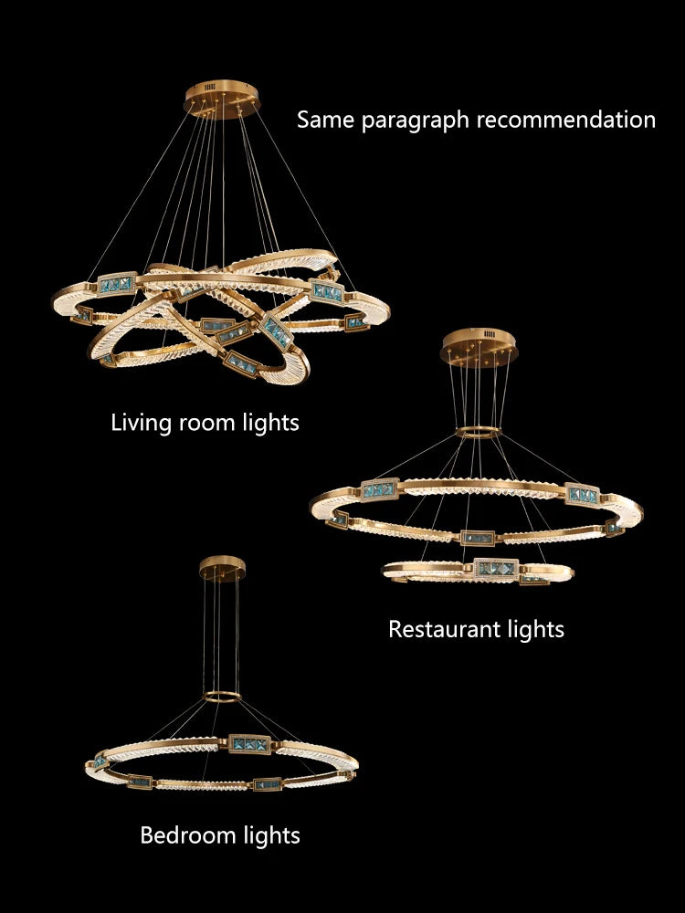 Lustre Althiane — Cristal LED pour Chambre — vue 3
