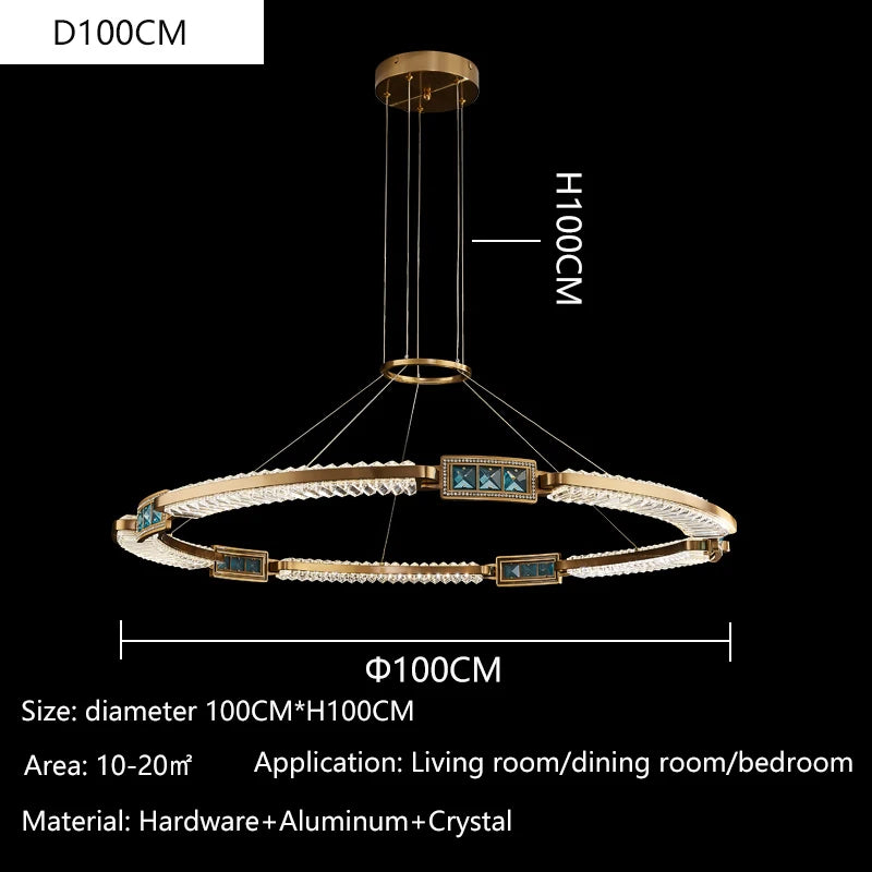 Lustre Althiane — Cristal LED pour Chambre — vue 9