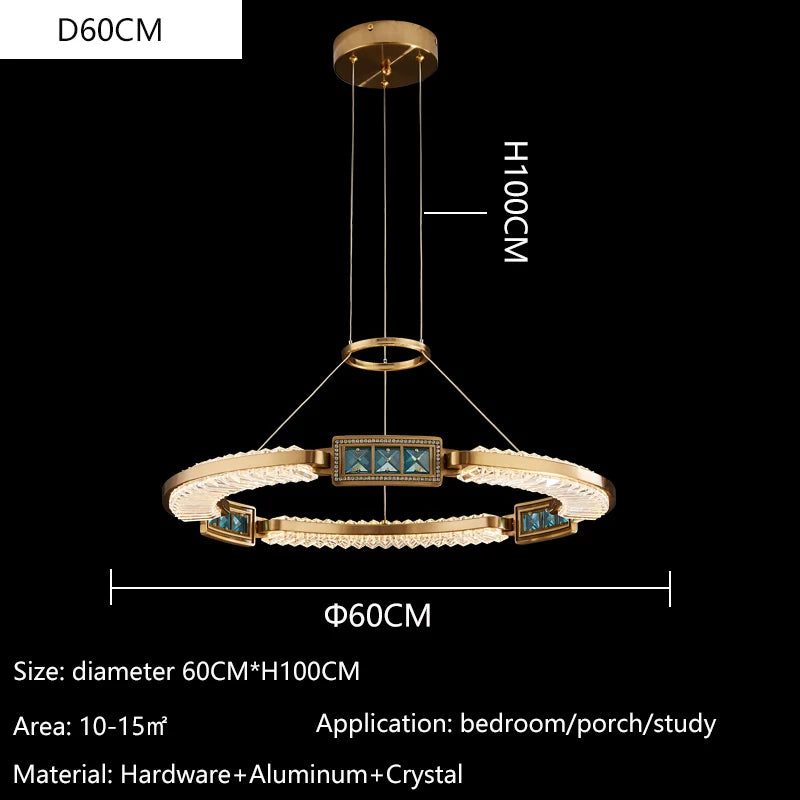 Lustre Althiane — Cristal LED pour Chambre — vue 15