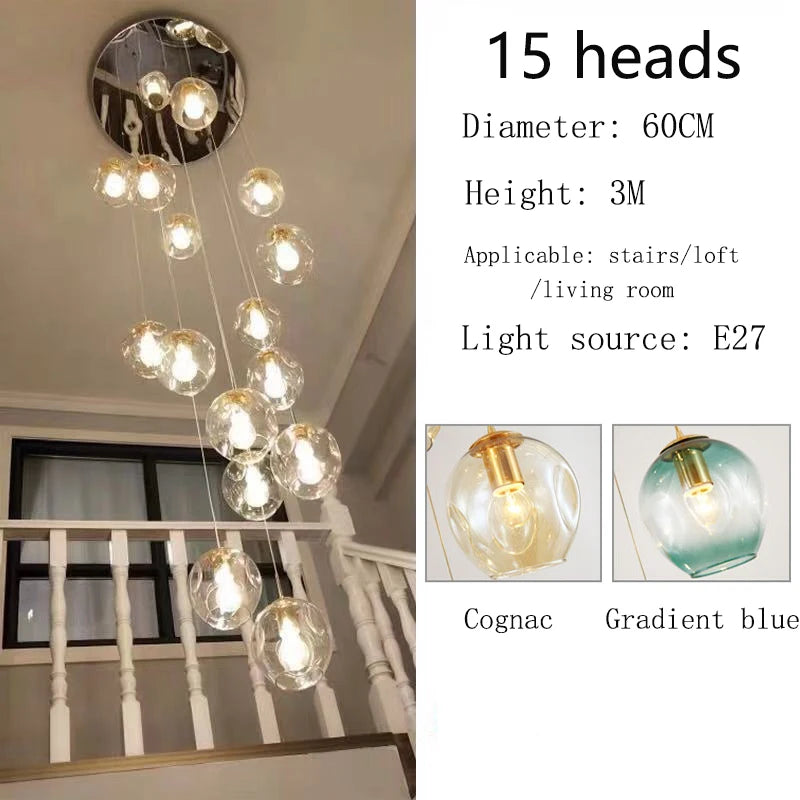Lustre Cydore — Cristal LED pour Escalier — vue 10