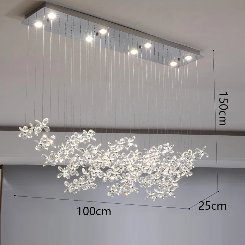 Lustre Auriane — Cristal LED pour Salle à Manger — vue 8