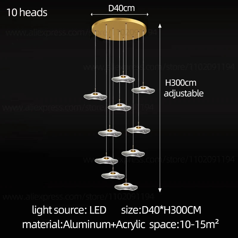 Lustre Isoria — LED pour Escalier — vue 6