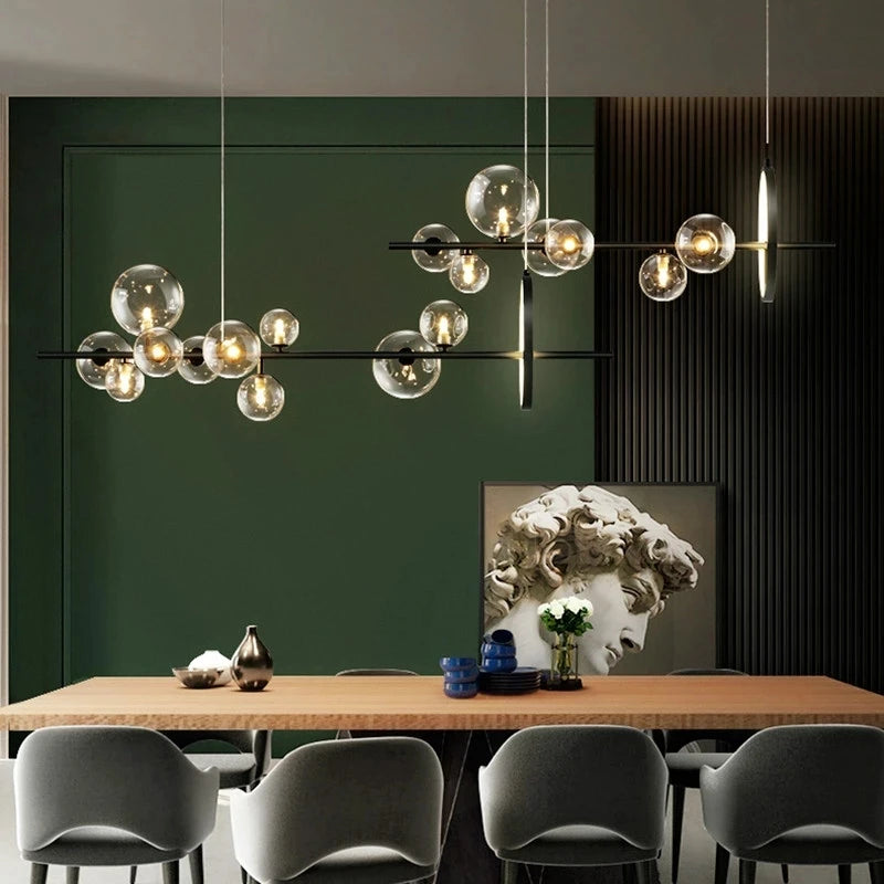 Suspension LED moderne style scandinave pour cuisine et salon