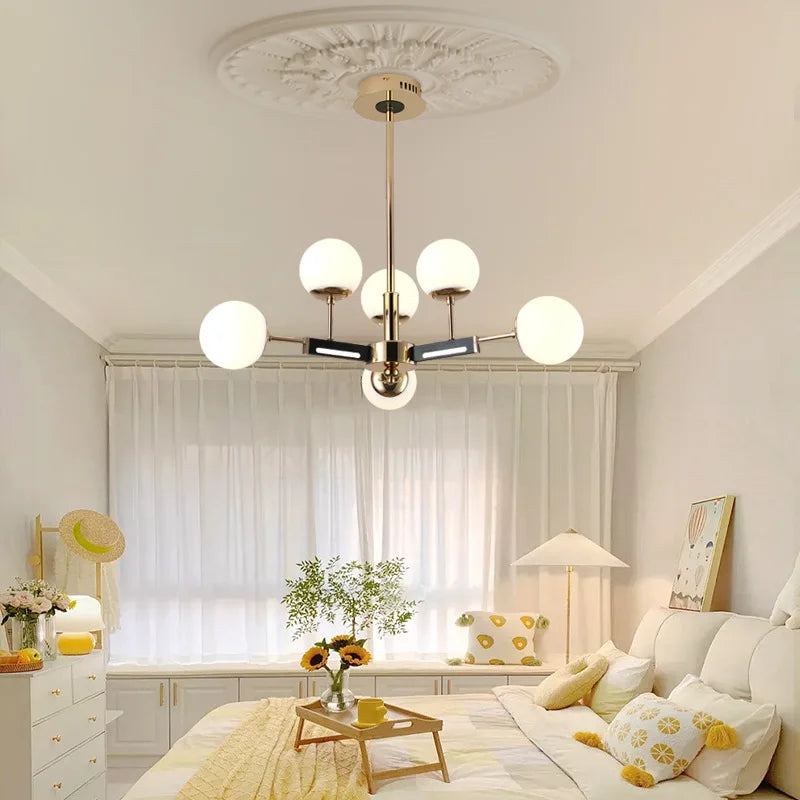Lustre nordique LED de luxe pour cuisine et chambre – vue 2