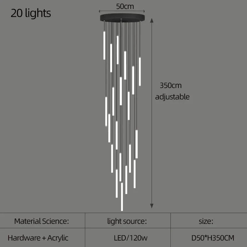 Lustre Orana — LED pour Escalier — vue 11