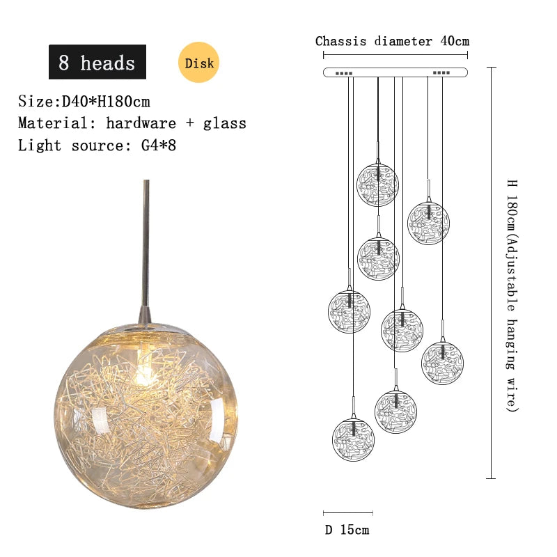 Lustre Noéldore — Cristal pour Chambre — vue 12