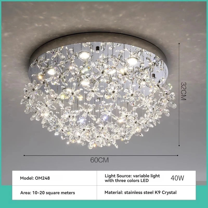 Lustre Auriane — Cristal LED pour Salle à Manger — vue 12