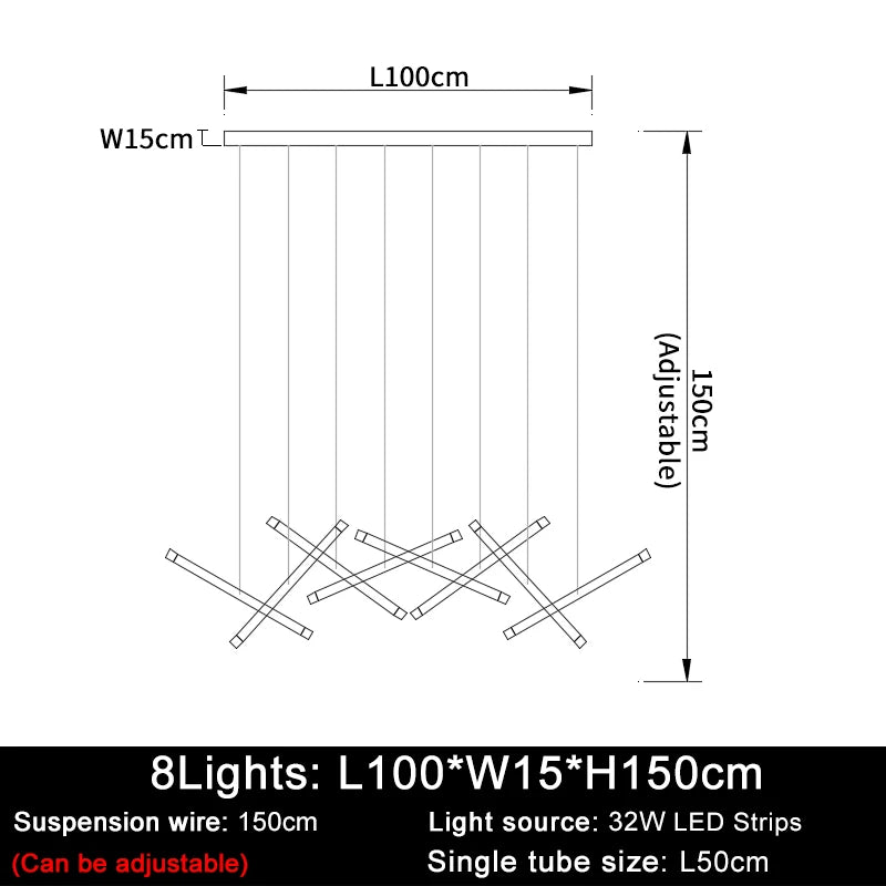 Lustre Elvdore — LED pour Escalier — vue 7