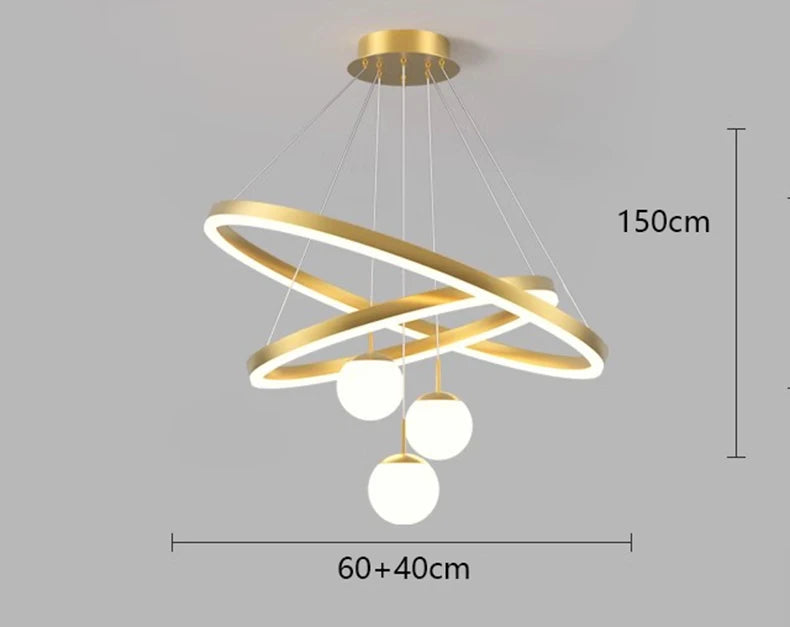 Lustre Néloria — LED pour Escalier — vue 11