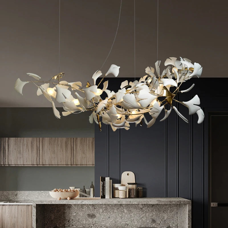 Lustre céramique nordique LED pour table de salle à manger – vue 2