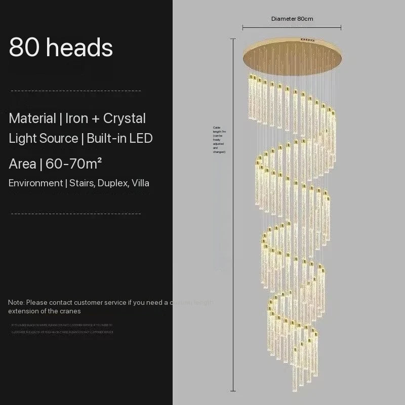 Lustre Valana — Cristal pour Escalier — vue 9