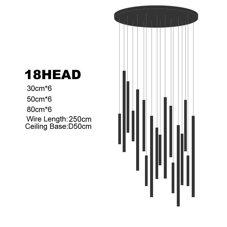 Lustre Néldore — LED pour Escalier — vue 13