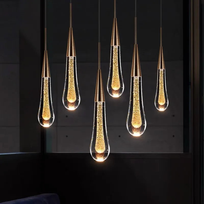 Lustre Vérdore — Cristal LED pour Escalier — vue 3