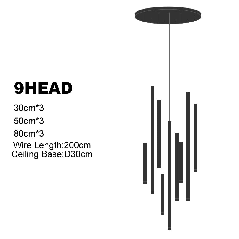 Lustre Néldore — LED pour Escalier — vue 14