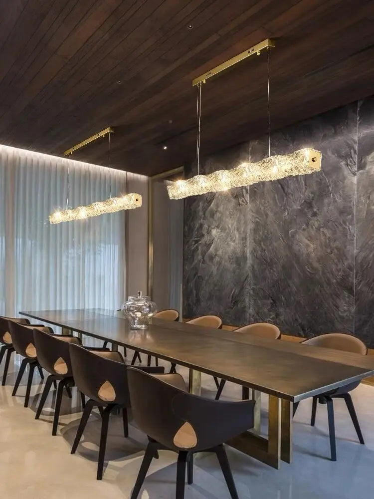 Suspension cristal K9 de luxe pour restaurant et salon – vue 2