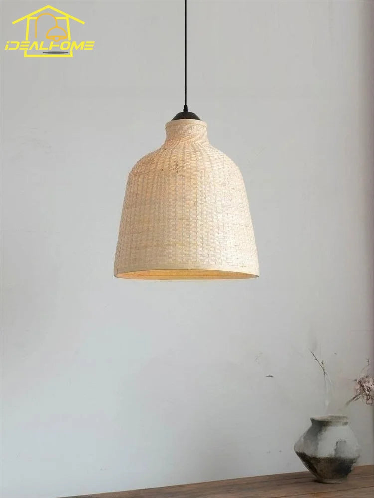 Suspension Eléane Nacre — Rotin LED