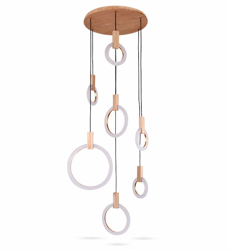 Lustre Lundore — Bois pour Escalier — vue 6