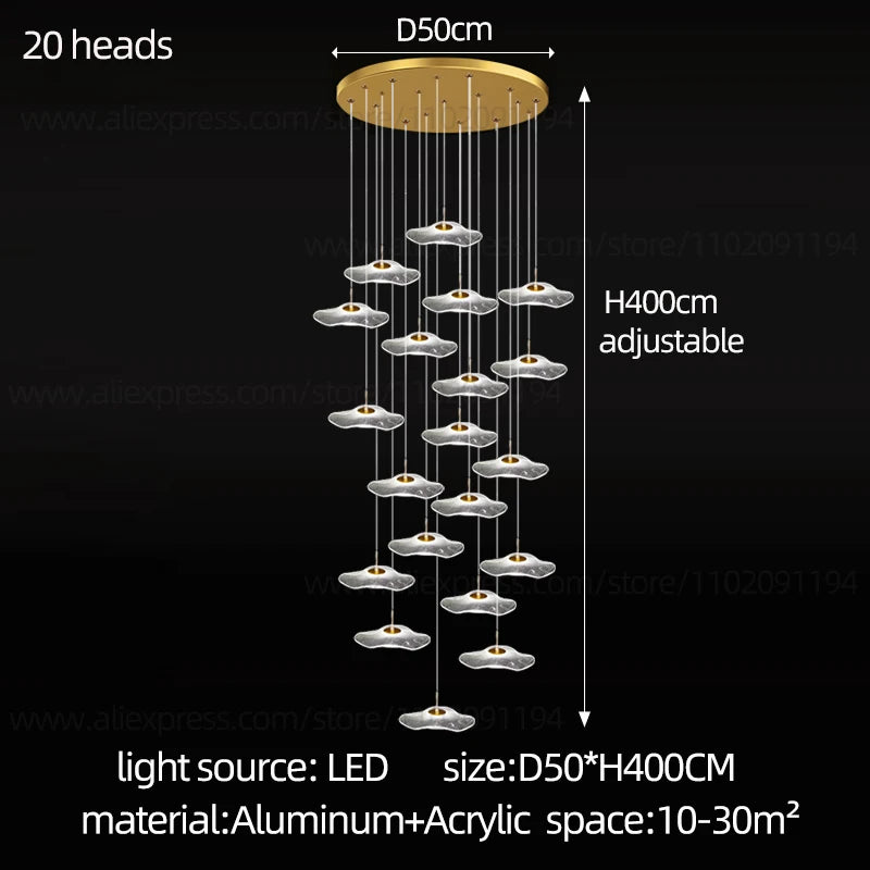 Lustre Isoria — LED pour Escalier — vue 8
