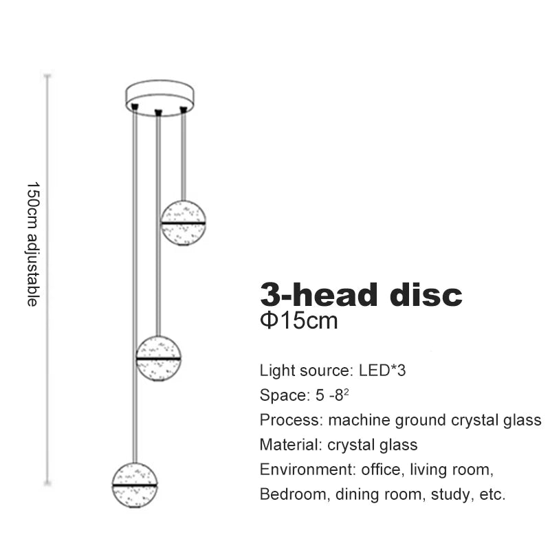 Lustre Lysdore — Cristal LED pour Escalier — vue 14
