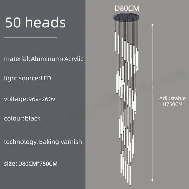 Lustre Elyoria — LED pour Escalier — vue 10