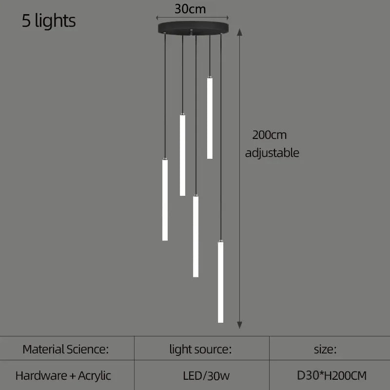 Lustre Nélana — LED pour Escalier — vue 15