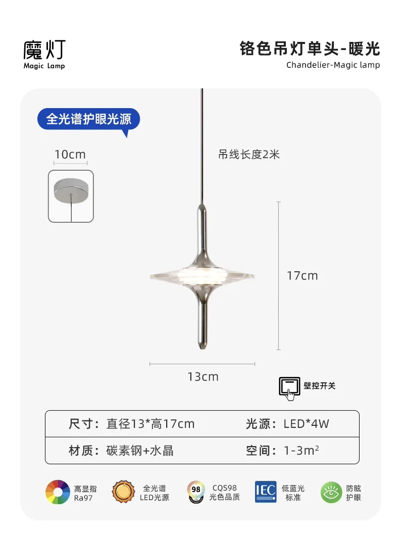 Lampe de chevet Vélya Aube — Cristal LED