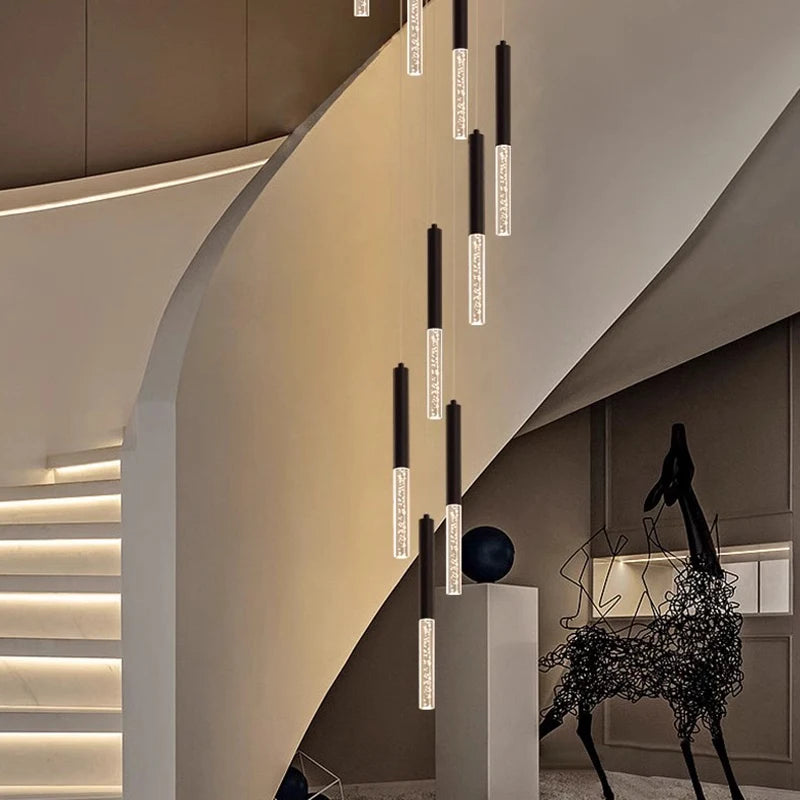Lustre Élana — Cristal LED pour Escalier — vue 4