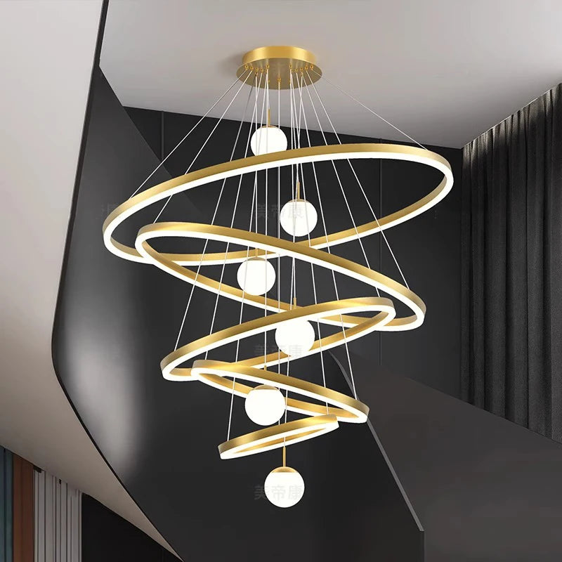 Lustre Néloria — LED pour Escalier — vue 2