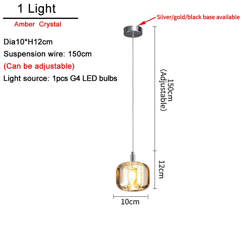 Lustre Cassdore — Cristal LED pour Salle à Manger — vue 11