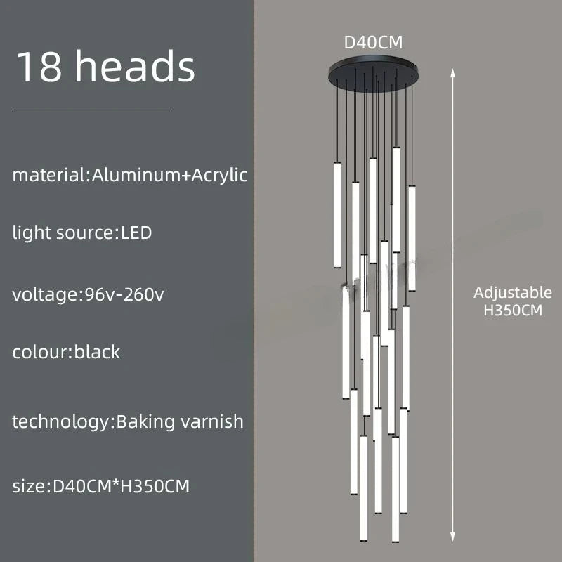 Lustre Caloria — LED pour Escalier — vue 5