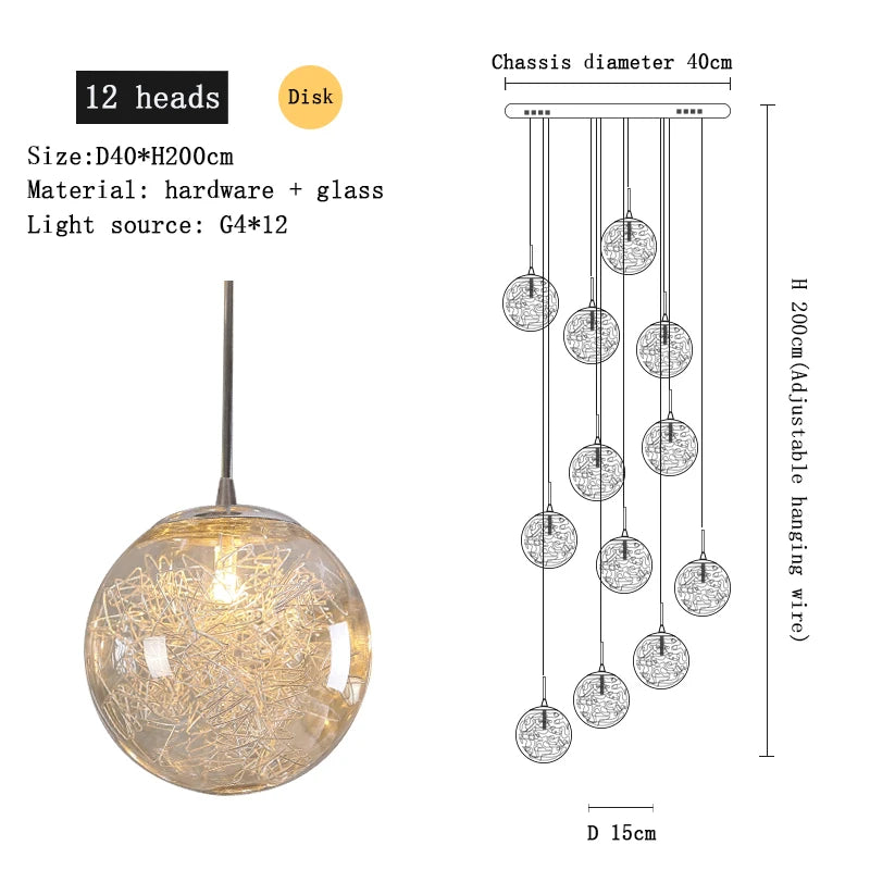 Lustre Noéldore — Cristal pour Chambre — vue 9