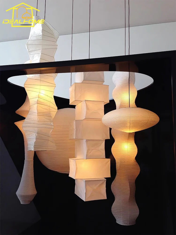 Suspension Nélya Nacre — LED Escalier