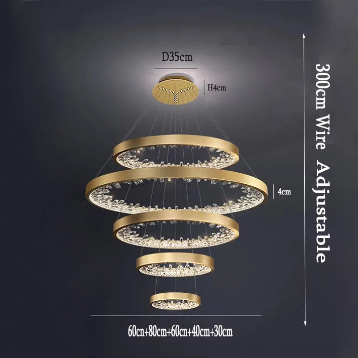 Lustre Noéloria — Cristal LED pour Escalier — vue 6