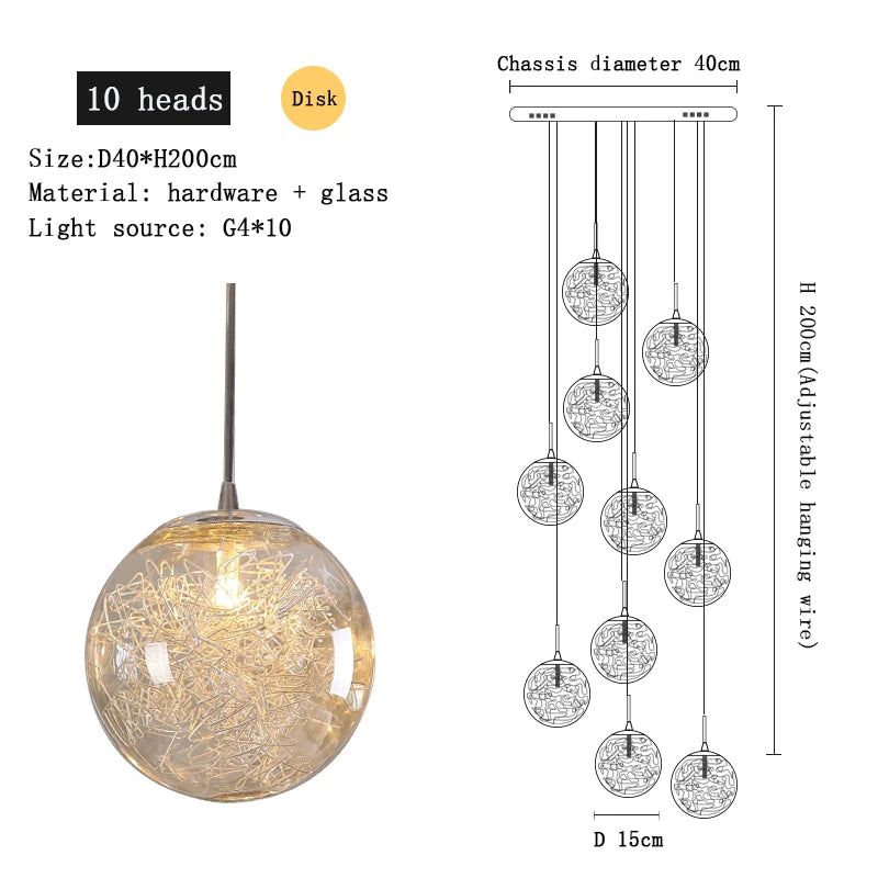 Lustre Noéldore — Cristal pour Chambre — vue 8