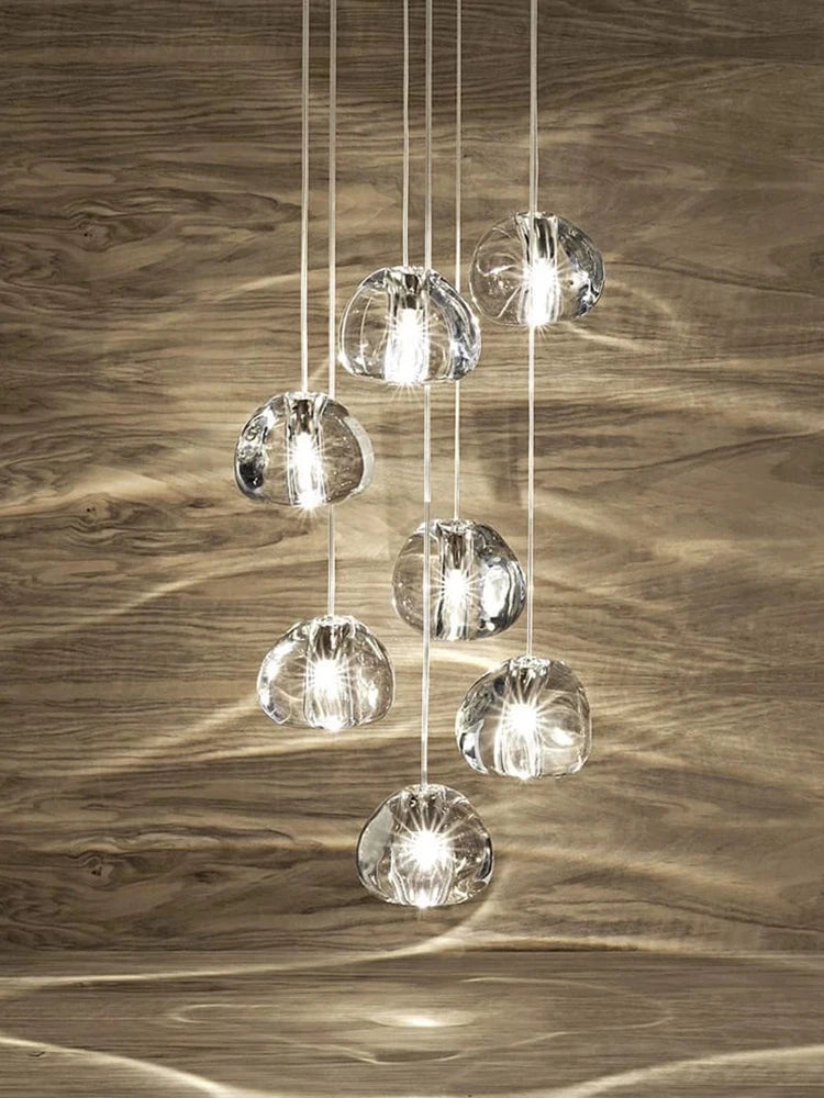 Lustre Théldore — Cristal LED pour Escalier — vue 3