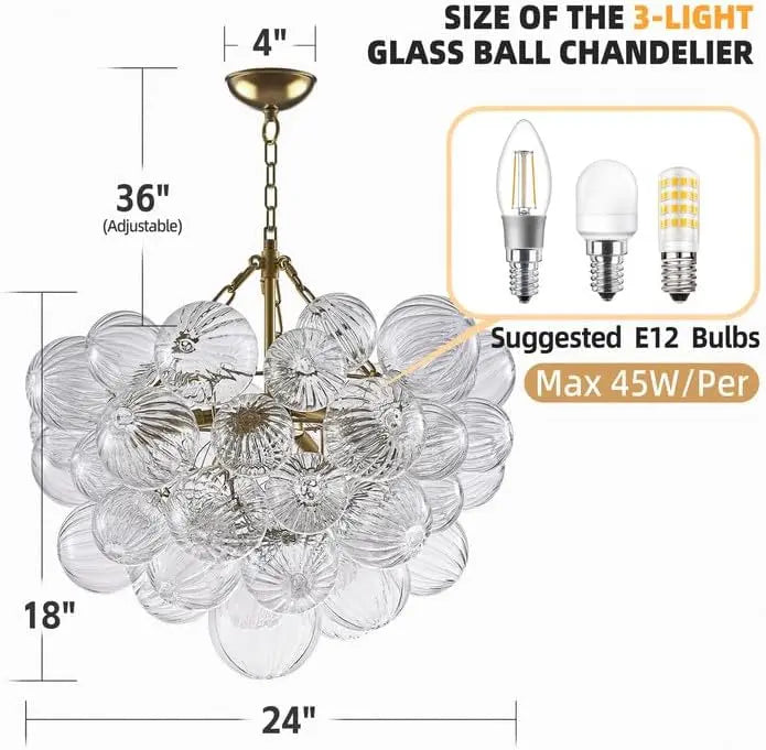 Suspension Lysoria — Verre LED pour Salon — vue 6