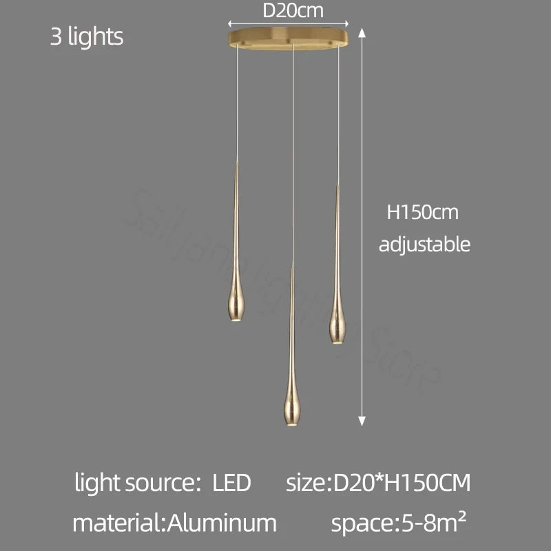 Lustre Ayldore — LED pour Escalier — vue 8