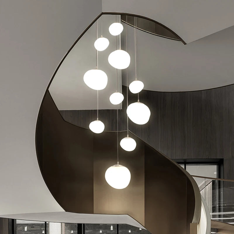 Lustre Althdore — Verre LED pour Escalier — vue 3
