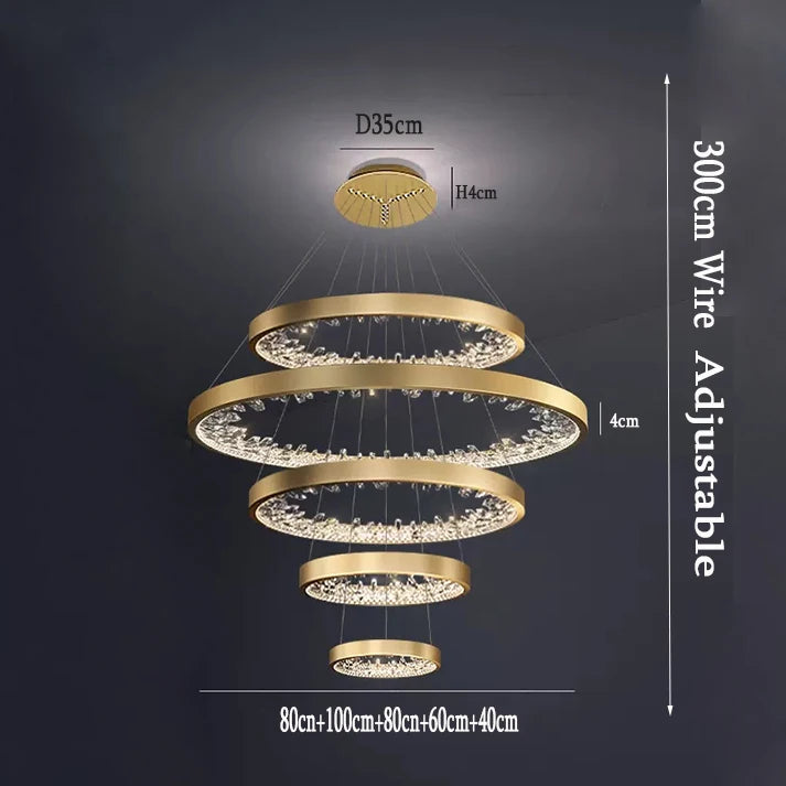 Lustre Noéloria — Cristal LED pour Escalier — vue 18