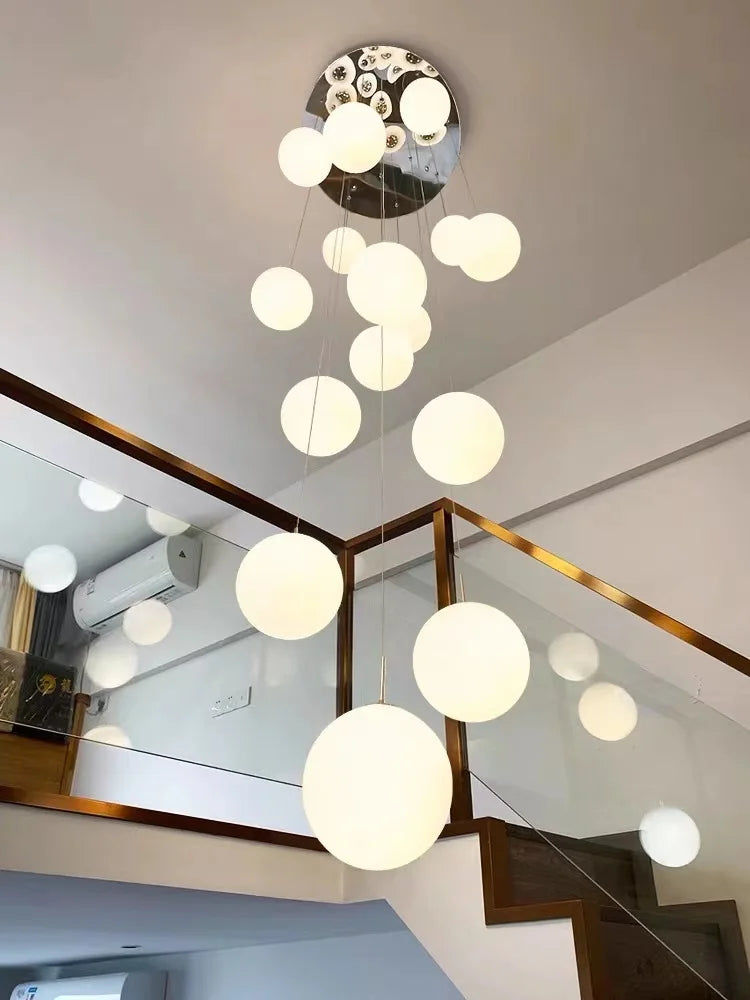 Lustre Adéldore — Verre LED pour Escalier — vue 3