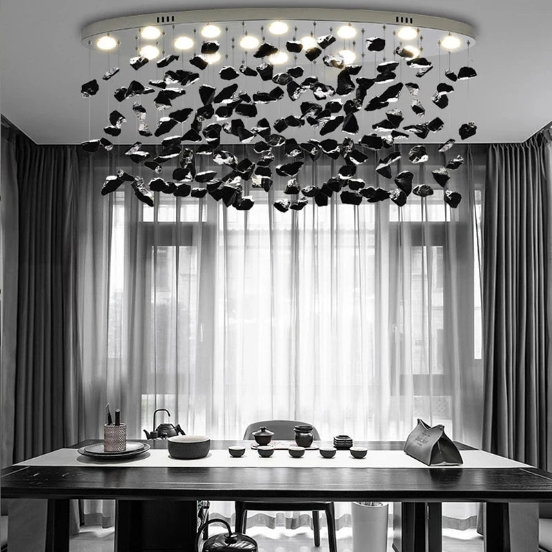 Lustre Lysiane — Cristal LED pour Salon — vue 3