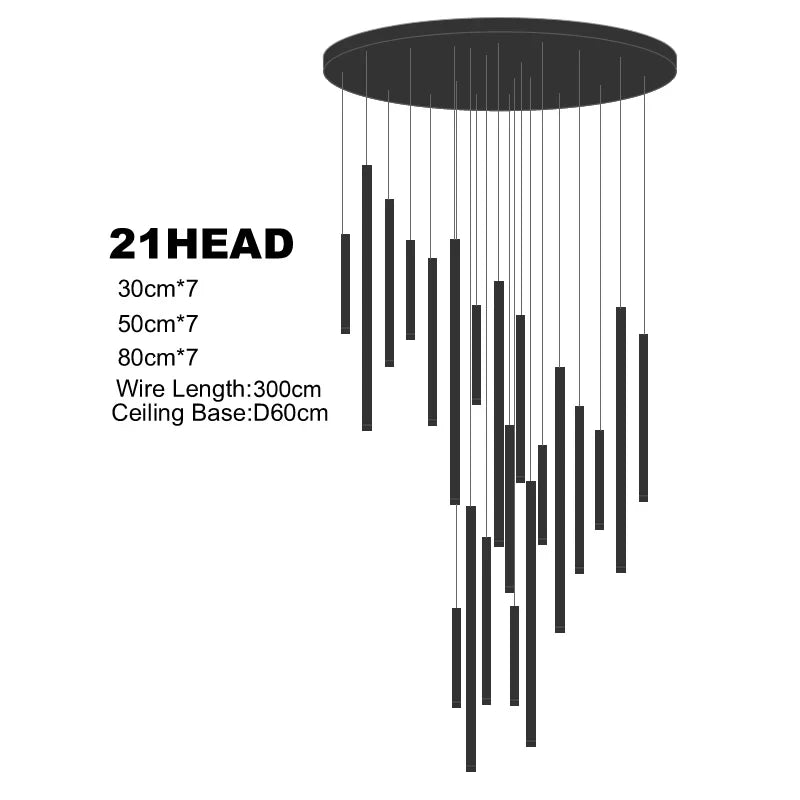 Lustre Néldore — LED pour Escalier — vue 7