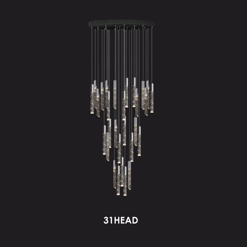 Suspension Astoria — Cristal LED pour Escalier — vue 10