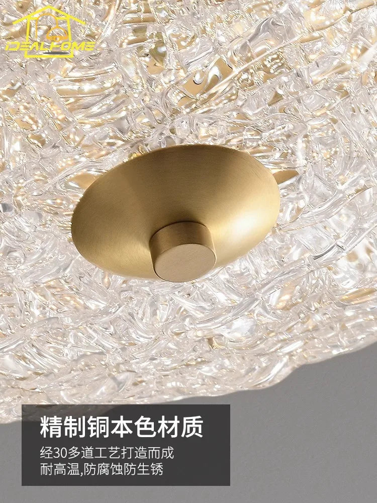 Plafonnier Eléane Velours — Verre LED