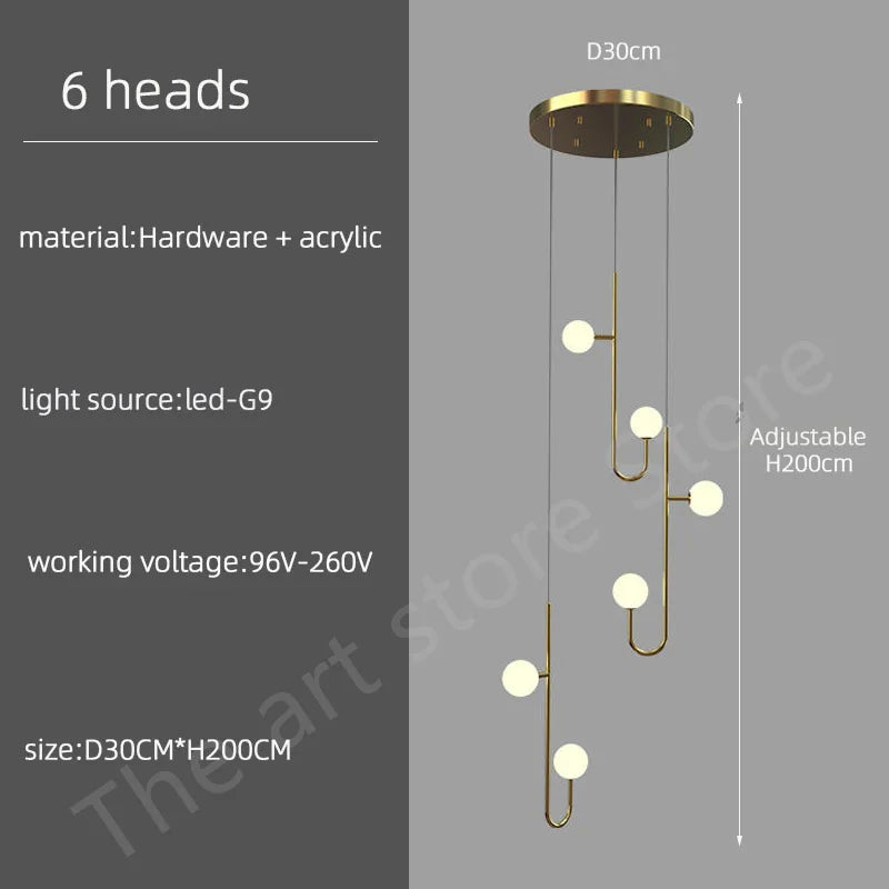 Suspension Ambroria — LED pour Escalier — vue 11