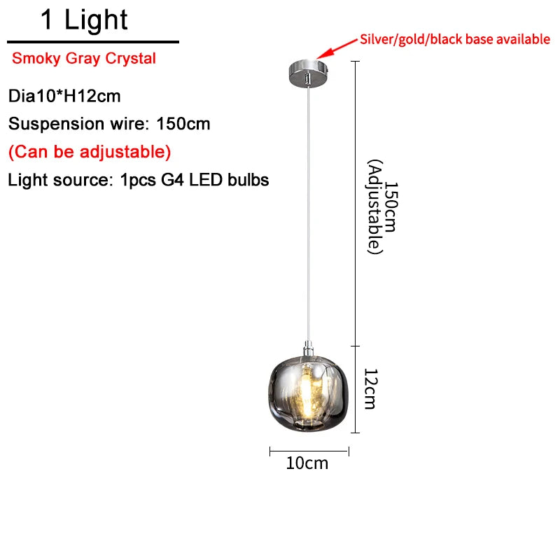 Lustre Cassdore — Cristal LED pour Salle à Manger — vue 9