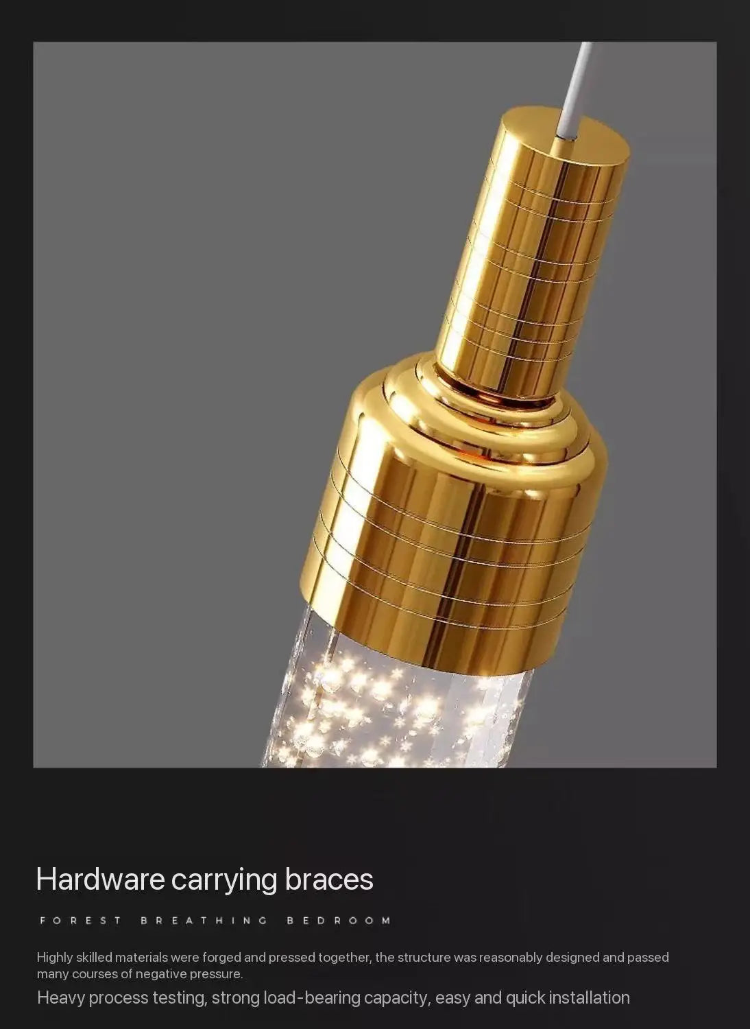 Lustre Valana — Cristal pour Escalier — vue 3