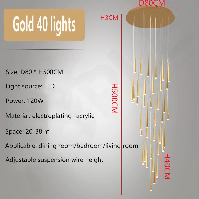 Suspension Elydore — LED pour Escalier — vue 8