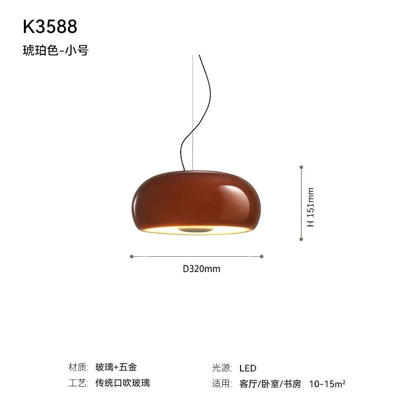 Suspension Valéria Halo — Verre LED
